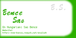 bence sas business card